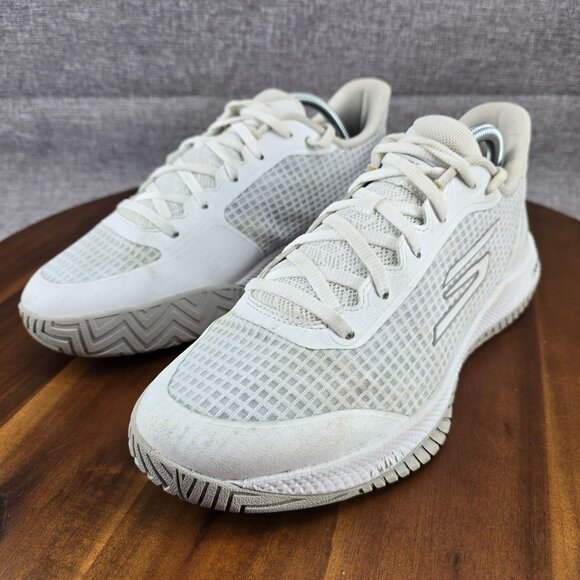 Skechers Mens Arch Fit Sneaker US 9 EUR‎ 42.5 White Textile Upper Shoes - Picture 5 of 14